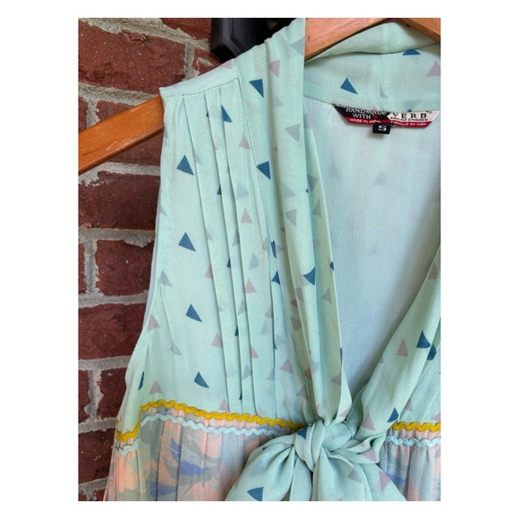 NWOT Anthropologie VERB by Pallavi Singhee Samira Top in Mint  Size Small - Picture 6 of 12